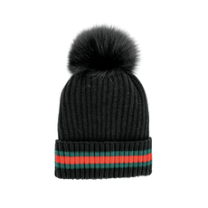 Mitchie's Matchings Mitchie's Matchings Hat with Stripe Cuff