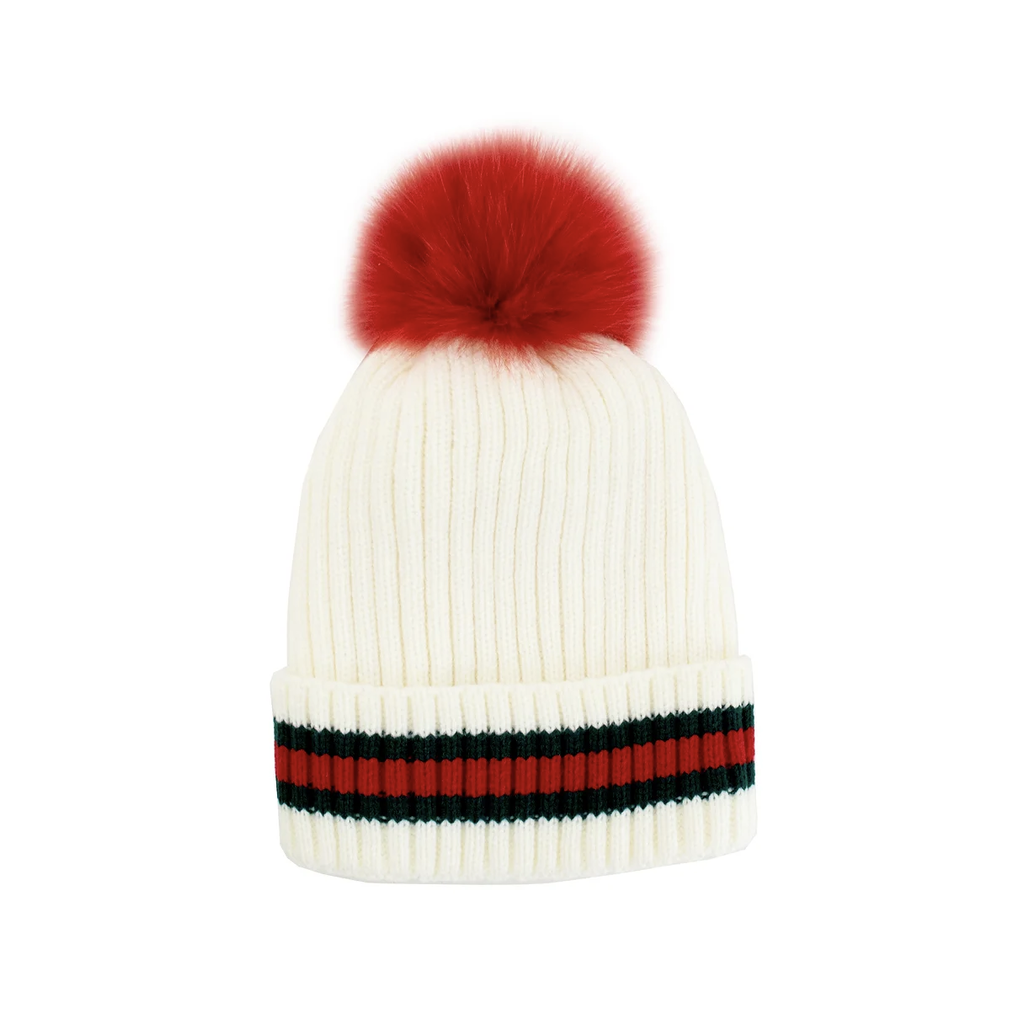 Mitchie's Matchings Mitchie's Matchings Hat with Stripe Cuff