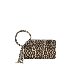 Fame Accessories Fame Accessories Leopard Wristlet Clutch