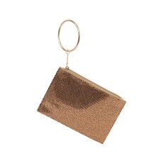Fame Accessories Fame Accessories Rhinestone Mesh Clutch