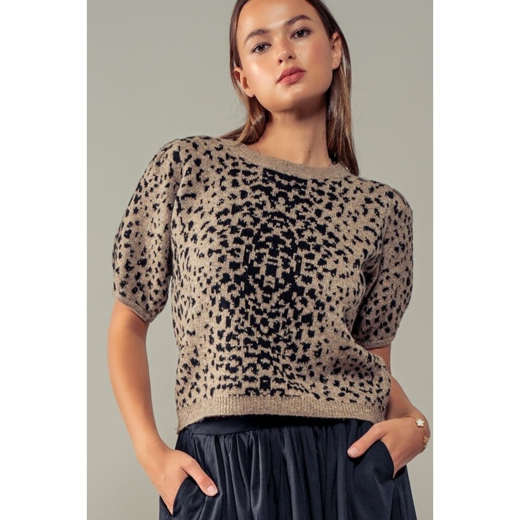 Trend Notes Trend Notes Short Sleeve Knit Top