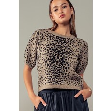 Trend Notes Trend Notes Short Sleeve Knit Top