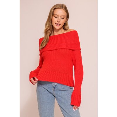 Lumiere Off the Shoulder Knit Sweater