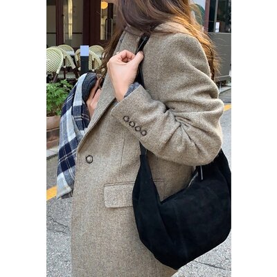 Swan Madchen Suede Cloud Shoulder Bag