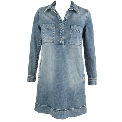 KUT Anika Long Sleeve Henley Dress