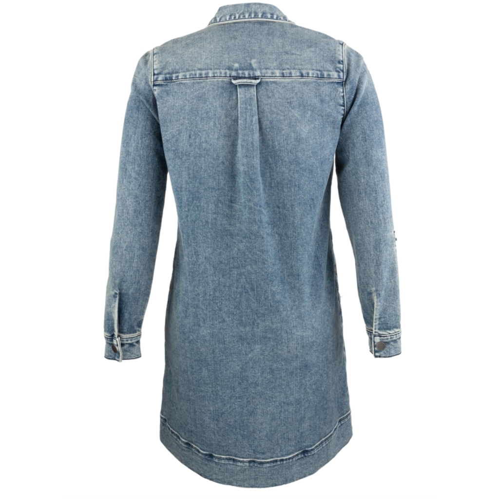 KUT Kut Anika Long Sleeve Henley Dress