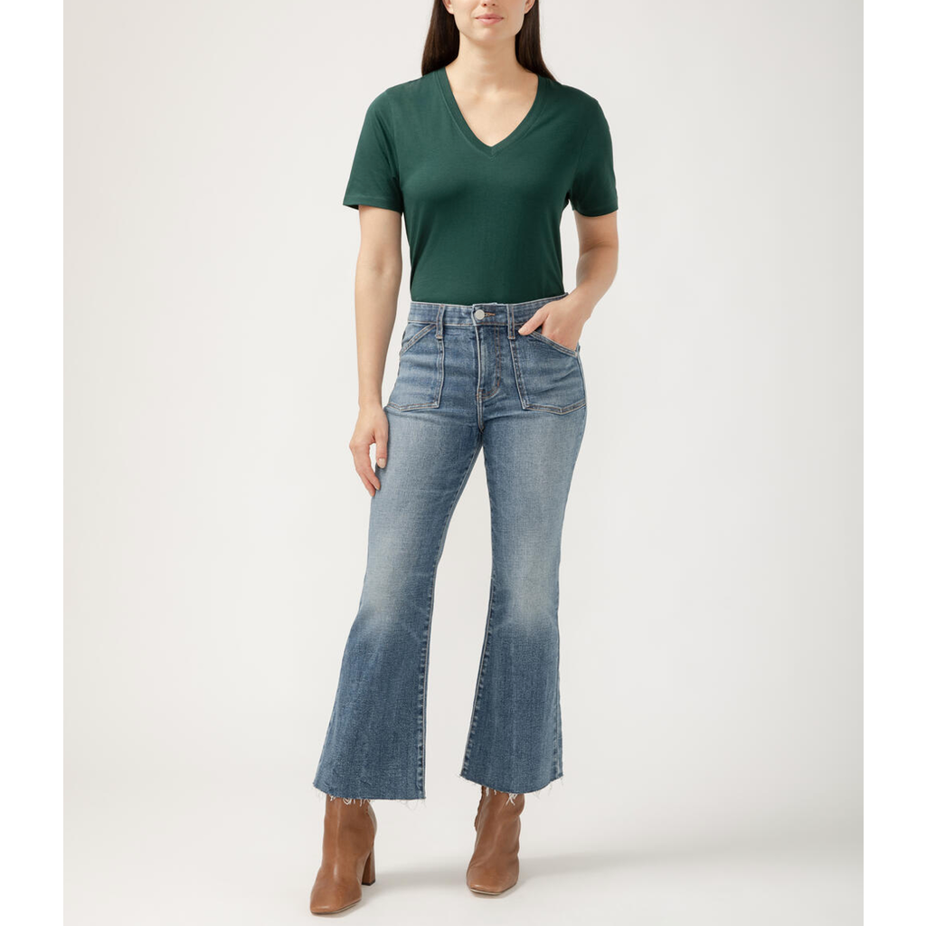 JAG Jag Kait Mid Rise Kick Flare Jean
