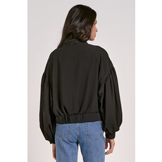 Elan Elan Balloon Sleeve Zip Up Jacket