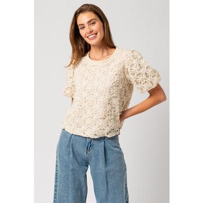 Gilli Puff Half Sleeve Novelty Top