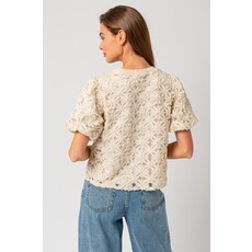 Gilli Gilli Puff Half Sleeve Novelty Top