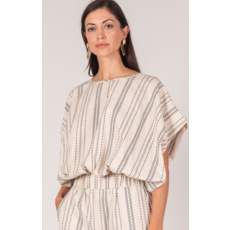Before You Before You Print Linen Billowy Top