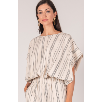 Before You Print Linen Billowy Top