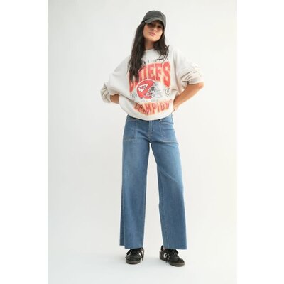 Just Black Denim Utility Slim Wide Leg Pant