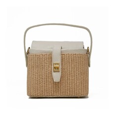 German Fuentes German Fuentes Rattan Leather Handbag