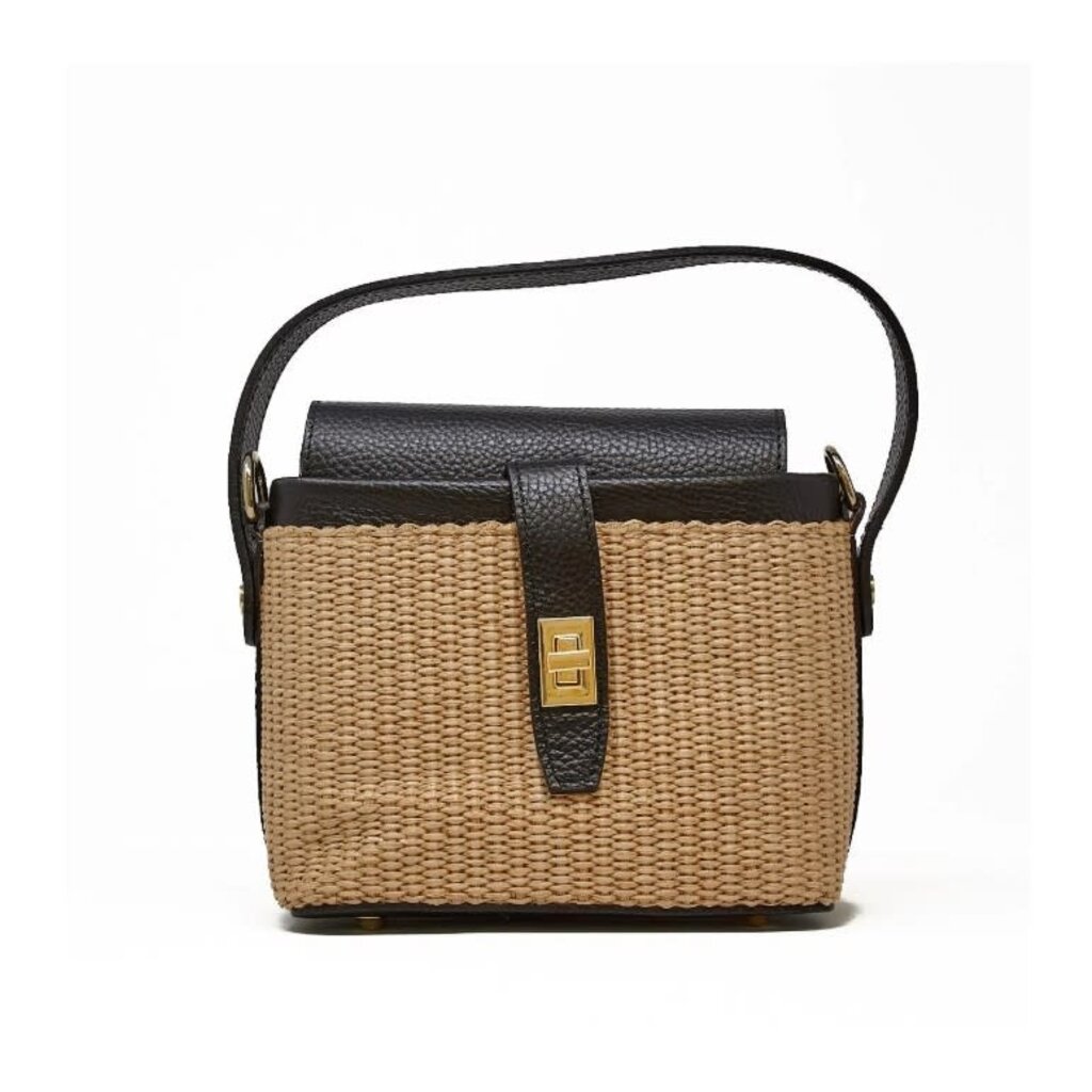 German Fuentes German Fuentes Rattan Leather Handbag