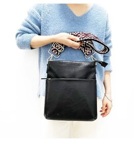 Peace Love Fashion Vintage Vegan Leather Crossbody