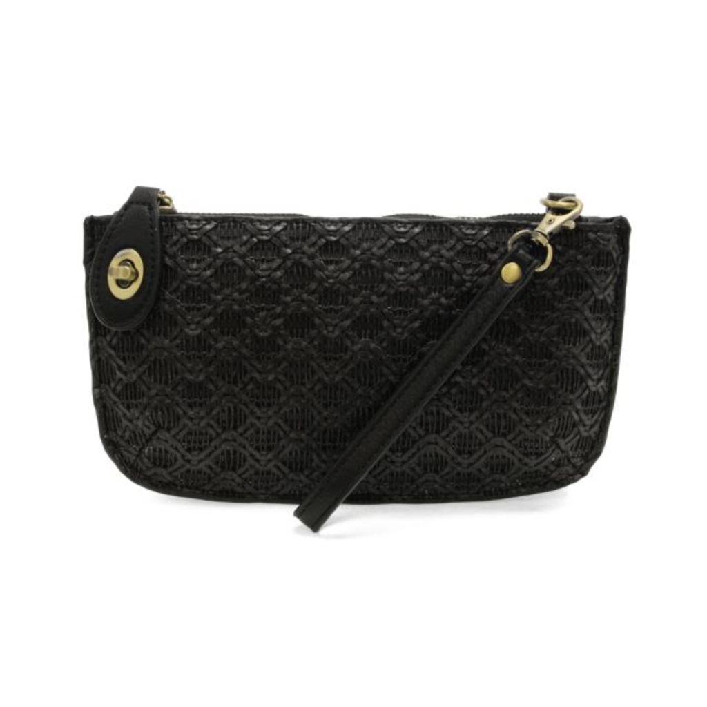 Joy Susan Joy Susan Lattice Woven Mini Crossbody Wristlet