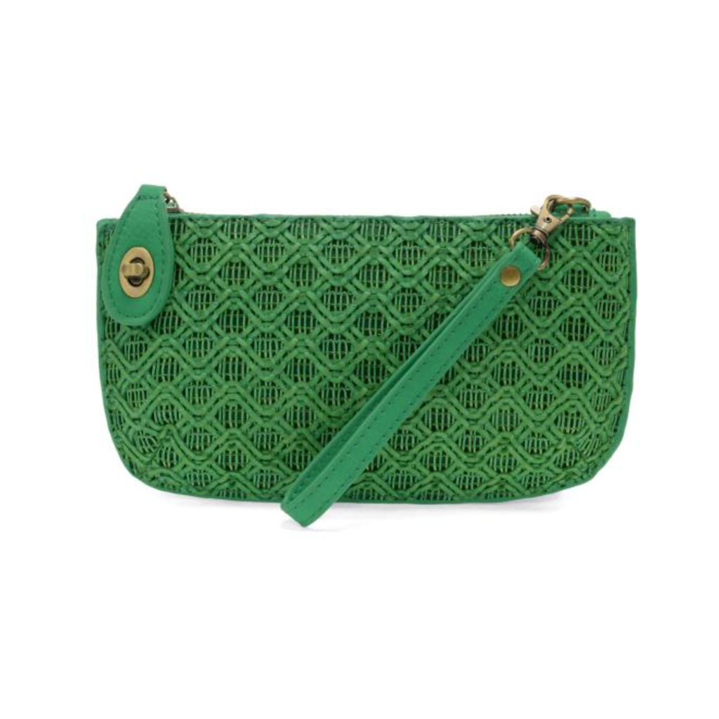 Joy Susan Joy Susan Lattice Woven Mini Crossbody Wristlet