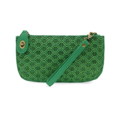 Joy Susan Joy Susan Lattice Woven Mini Crossbody Wristlet
