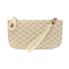 Joy Susan Joy Susan Lattice Woven Mini Crossbody Wristlet