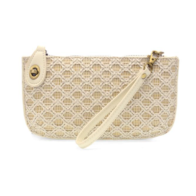 Joy Susan Lattice Woven Mini Crossbody Wristlet
