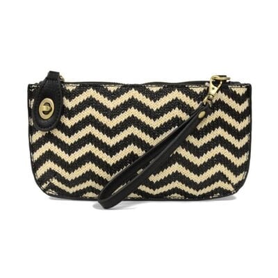 Joy Susan Straw Mini Crossbody Wristlet Clutch