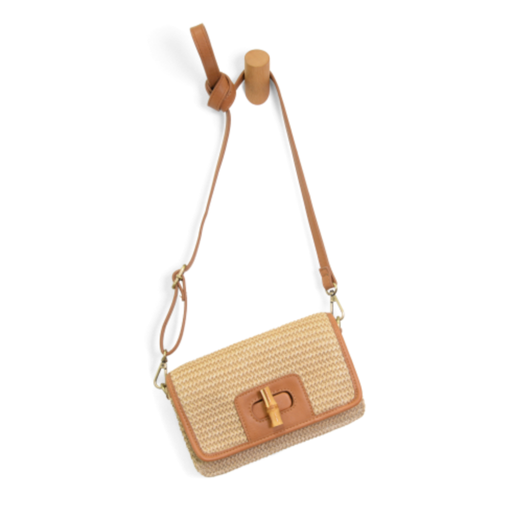 Joy Susan Joy Susan Straw Bonnie Mini Organizer Bamboo Crossbody
