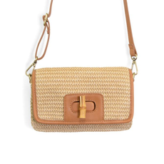 Joy Susan Joy Susan Straw Bonnie Mini Organizer Bamboo Crossbody