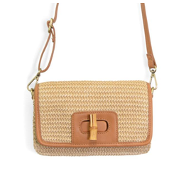 Joy Susan Straw Bonnie Mini Organizer Bamboo Crossbody