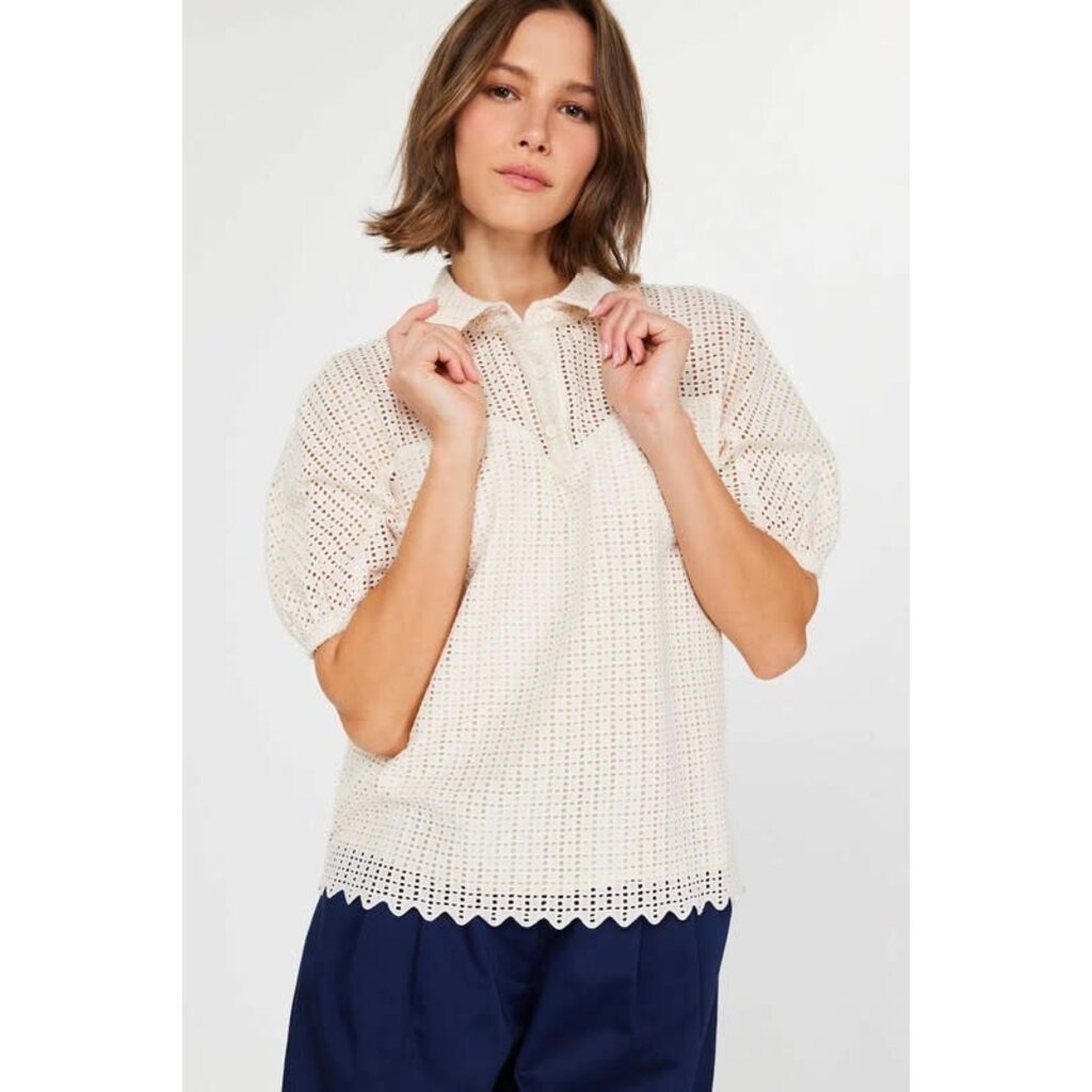 Current Air Current Air Lace Shirt Blouse