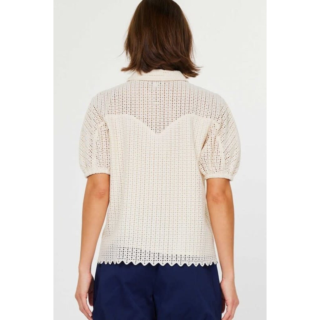 Current Air Current Air Lace Shirt Blouse