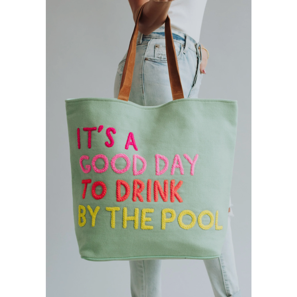 Panache Apparel Panache Apparel Drink By The Pool Tote Bag