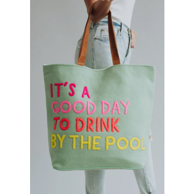 Panache Apparel Drink By The Pool Tote Bag