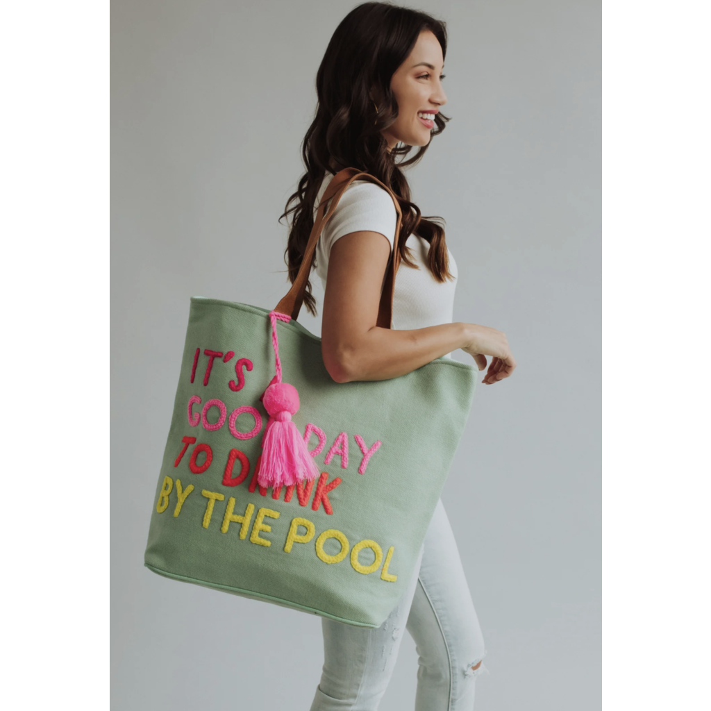 Panache Apparel Panache Apparel Drink By The Pool Tote Bag