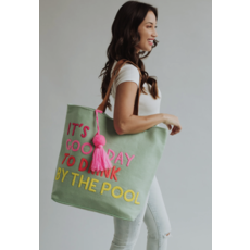 Panache Apparel Panache Apparel Drink By The Pool Tote Bag