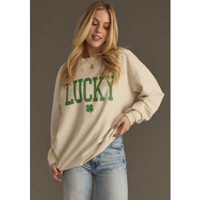 Panache Apparel Lucky Ribbed Sweatshirt