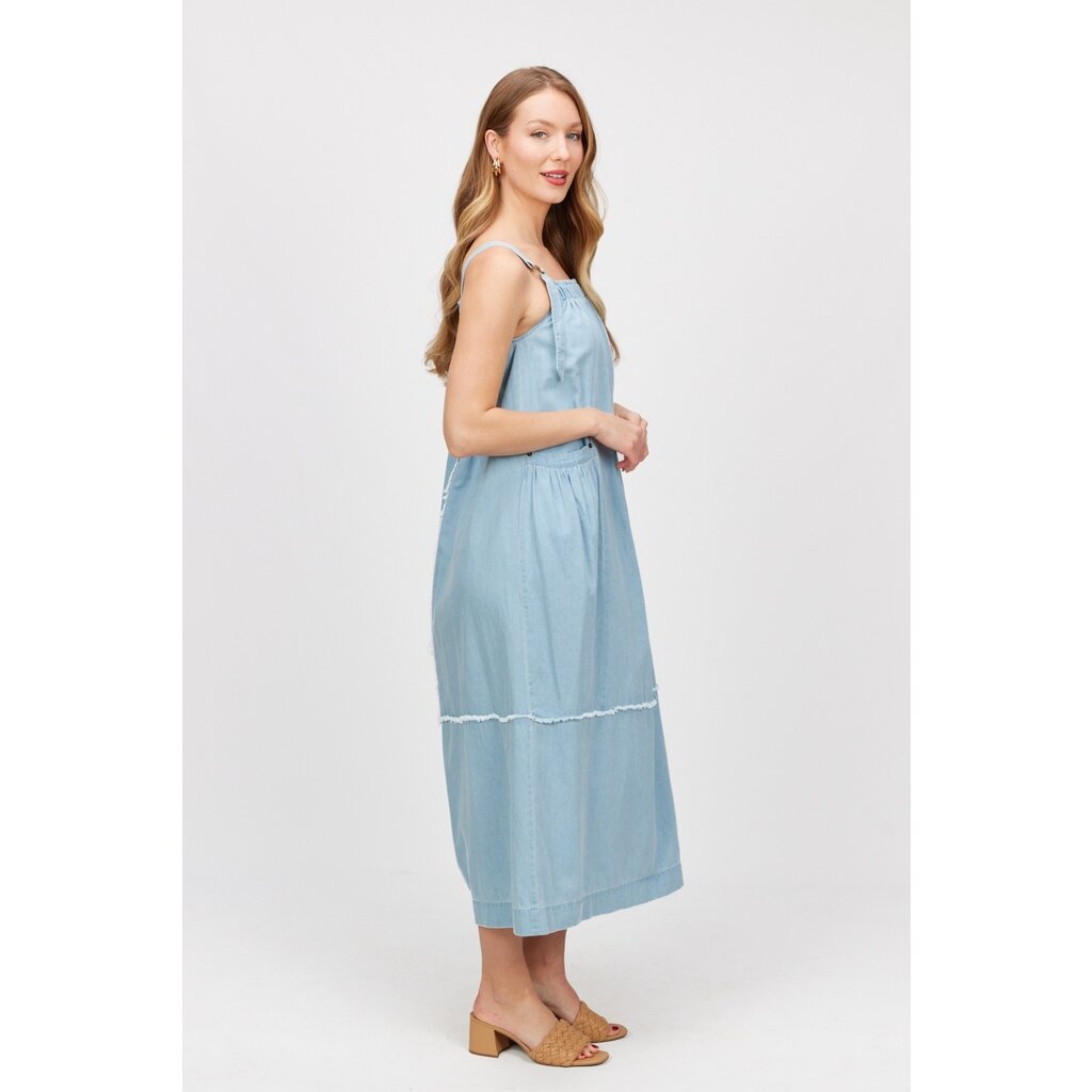 Before You Before You Chambray Overall Style Dress
