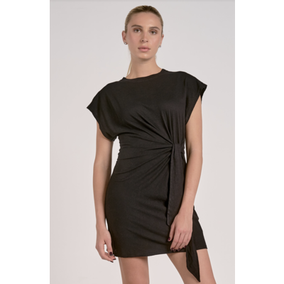 Elan Black Twist Dress
