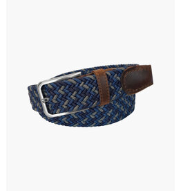 Florsheim Navy/Multi Woven Elastic Belt