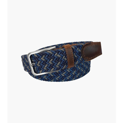 Florsheim Navy/Multi Woven Elastic Belt
