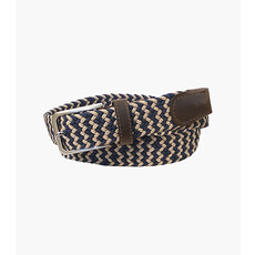 Florsheim Florsheim Khaki/Navy Woven Elastic Belt