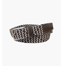 Florsheim Khaki/Navy Woven Elastic Belt