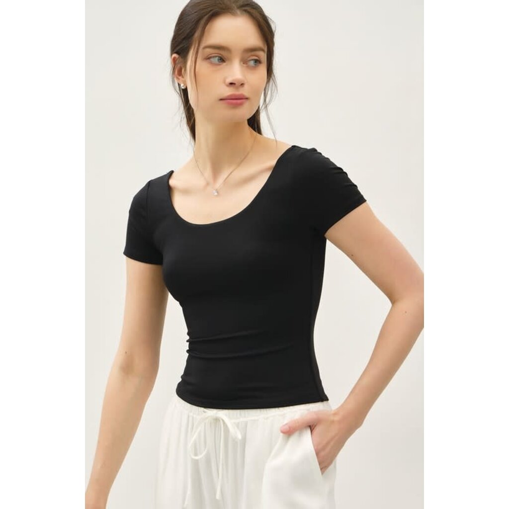 Be Cool Be Cool Ultra Soft Scoop Neck Knit Tee