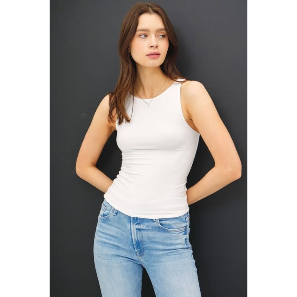 Be Cool Be Cool Basic Boat Neck Tank