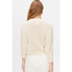 Before You Before You Knit 3/4 Sleeve Novelty Top