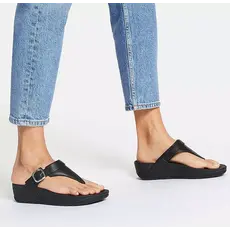 FITFLOP FitFlop Lulu Resin Buckle Leather Toe Post Sandal