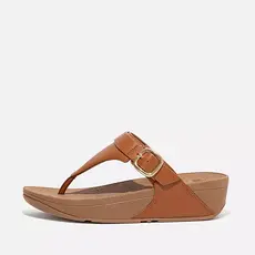 FITFLOP FitFlop Lulu Resin Buckle Leather Toe Post Sandal