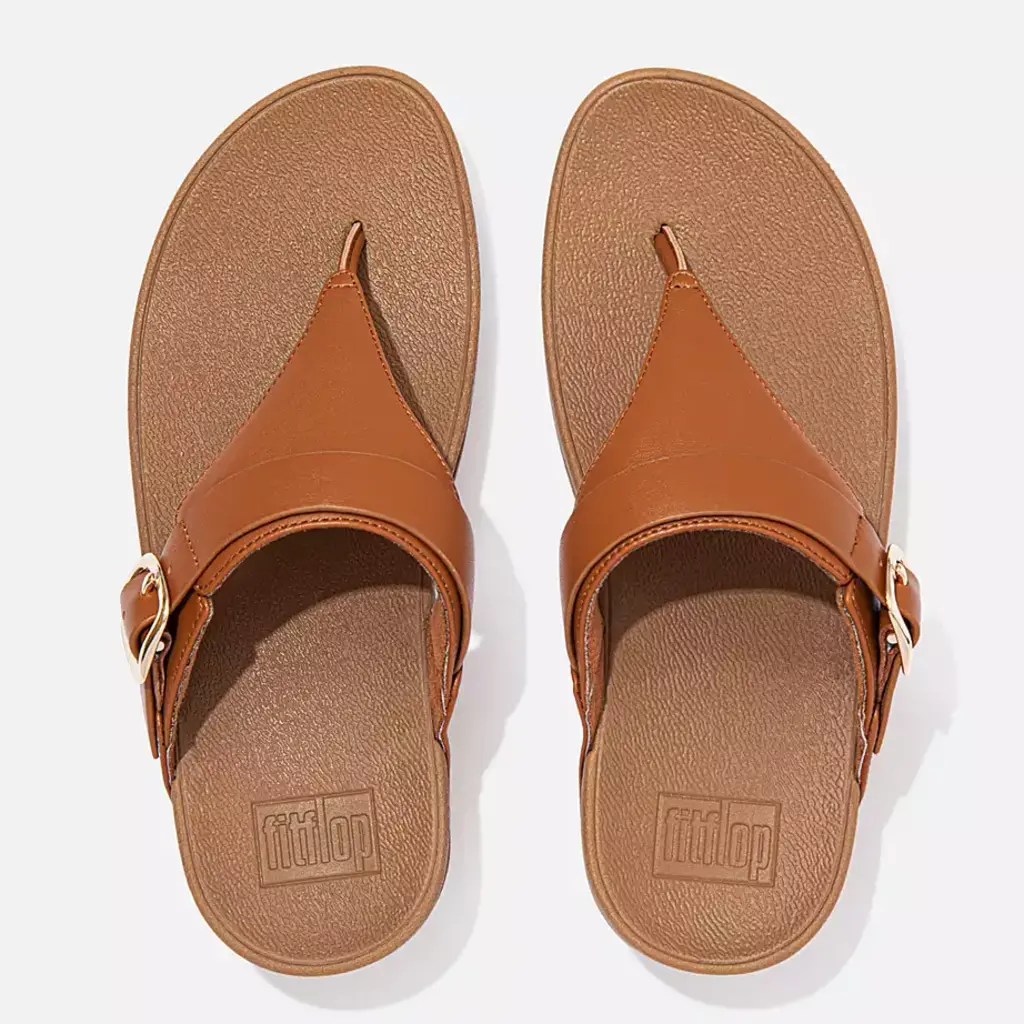 FITFLOP FitFlop Lulu Resin Buckle Leather Toe Post Sandal
