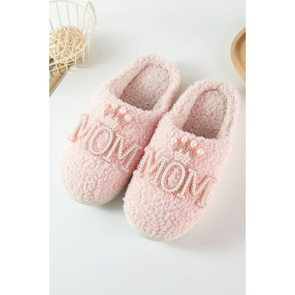 Fashion City Fashion City Crown Mom Fuzzy Slippers