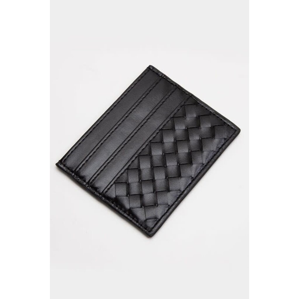 Fashion City Fashion City Woven Braided Card Wallet